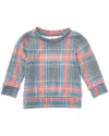 Sol Angeles Holiday Plaid Pullover In Multi