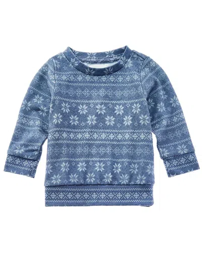 Sol Angeles Kids' Indigo Fair Isle Pullover In Blue
