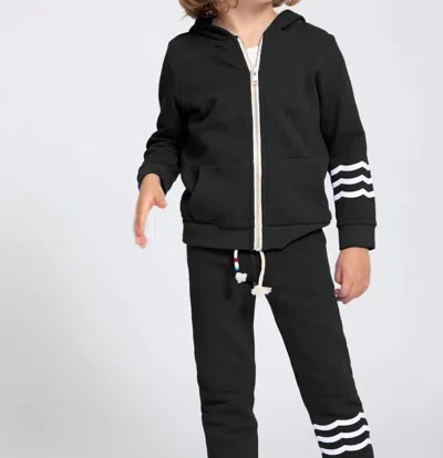 Sol Angeles Kid's Coastal Zip Hoodie In Black