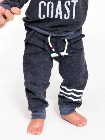 Sol Angeles Kid's Essential Hacci Jogger In Indigo In Blue