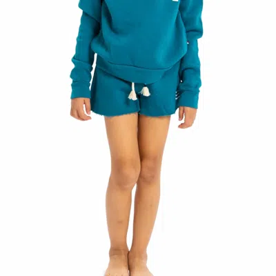 Sol Angeles Kid's Essential Short In Teal In Blue