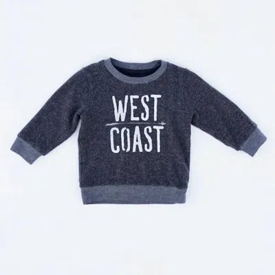 Sol Angeles Kid's West Coast Hacci Pullover In Indigo In Blue