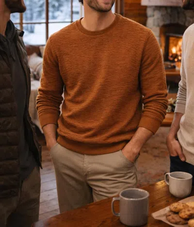 Sol Angeles Linden Ember Pullover In Brown