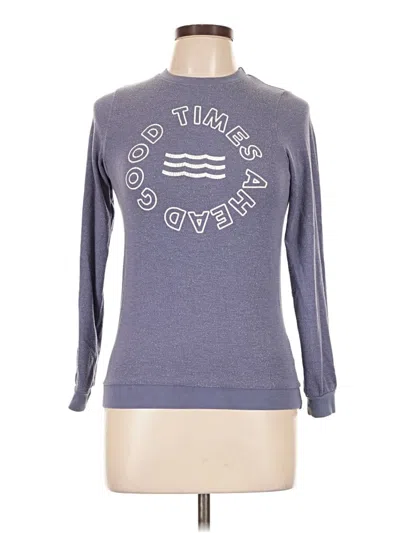 Pre-owned Sol Angeles Long Sleeve T-shirt In Gray