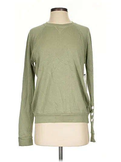 Pre-owned Sol Angeles Long Sleeve T-shirt In Green