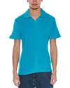 Sol Angeles Loop Terry Short Sleeve Polo In Baltic