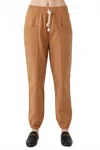 Sol Angeles Mara Cotton Canvas Pant In Ember In Brown