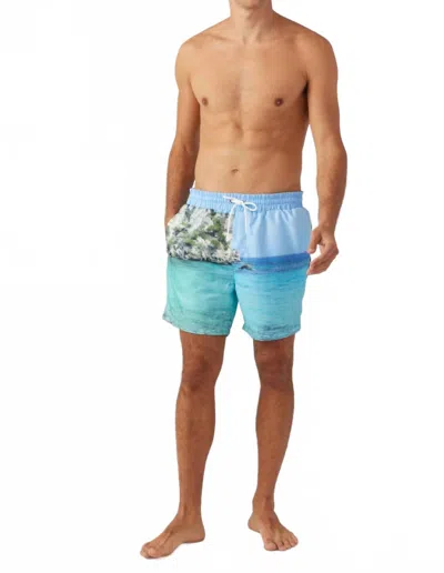 Sol Angeles Men's Amalfi Swim Short In Multi In Blue