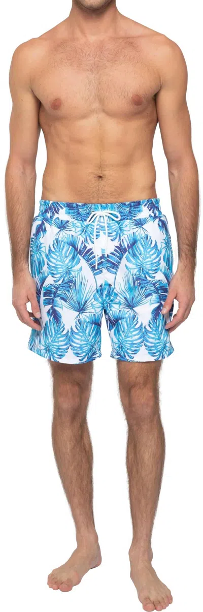 Sol Angeles Men's Palma Paradise Swim Short In Multi In Blue