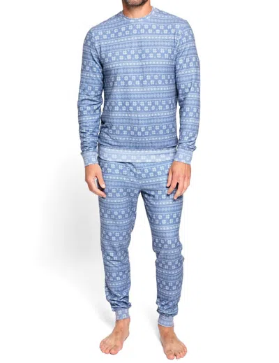 Sol Angeles Mens Fair Isle Pullover In Indigo In Multi