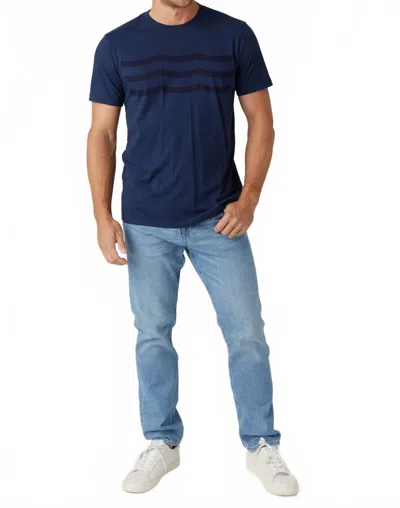 Sol Angeles Noir Wave Crew Tee In Indigo In Blue