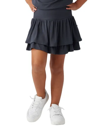 Sol Angeles Kids' Rib Tier Skirt In Black