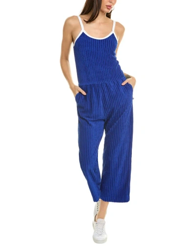 Sol Angeles Riviera Terry Jumpsuit In Blue