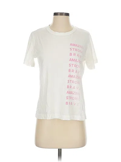 Pre-owned Sol Angeles Short Sleeve T-shirt In White
