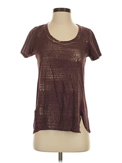 Pre-owned Sol Angeles Short Sleeve T-shirt In Brown