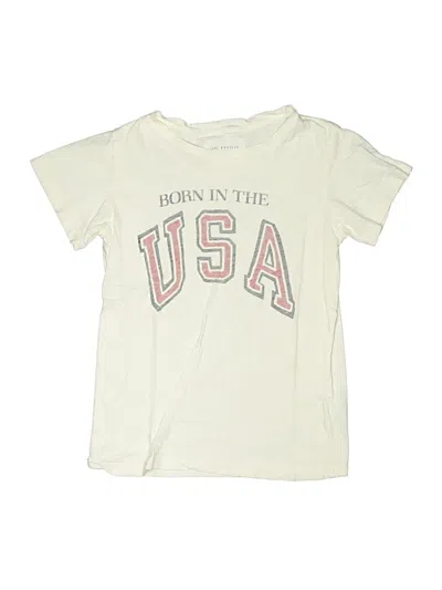 Pre-owned Sol Angeles Kids' Short Sleeve T-shirt In Ivory