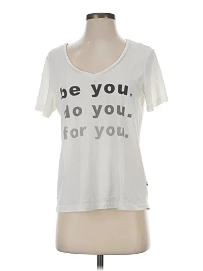 Pre-owned Sol Angeles Short Sleeve T-shirt In White