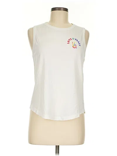 Pre-owned Sol Angeles Sleeveless T-shirt In Ivory