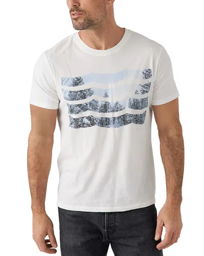 Sol Angeles Snow Wave Sunset Short Sleeve Graphic Tee In White