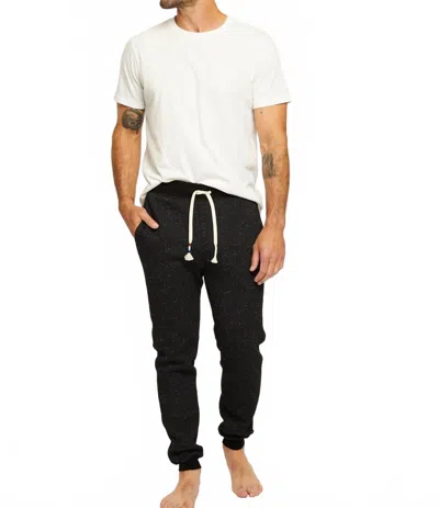 Sol Angeles Speckled Pull-on Jogger In Black