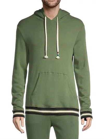 Sol Angeles Stripe Pullover In Cypress In Green