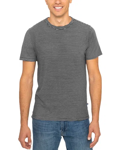 Sol Angeles Stripe Slit Crew T-shirt In Multi