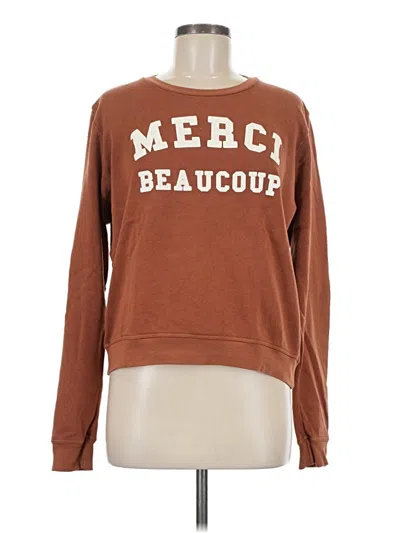 Pre-owned Sol Angeles Sweatshirt In Brown