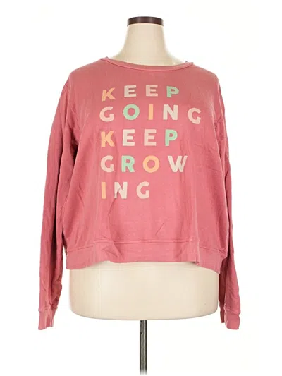 Pre-owned Sol Angeles Sweatshirt In Pink