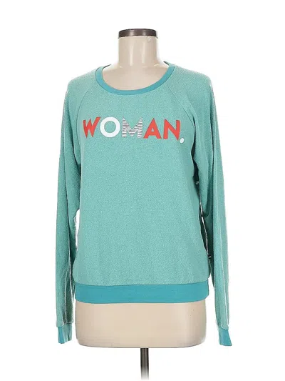 Pre-owned Sol Angeles Sweatshirt In Teal
