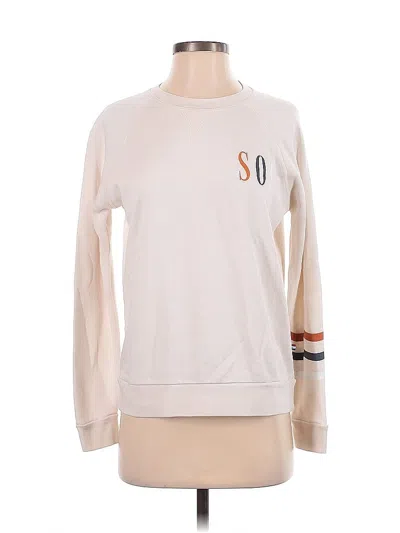 Pre-owned Sol Angeles Sweatshirt In White