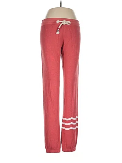 Pre-owned Sol Angeles Track Pants In Red