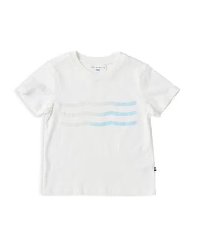 Sol Angeles Unisex Waves Marlow Crewneck Tee - Little Kid, Big Kid In D White