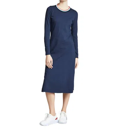 Sol Angeles Vintage Jersey Midi Dress In Indigo In Blue