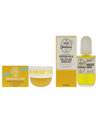 Sol De Janeiro 2pc Scrub & Oil Kit In White