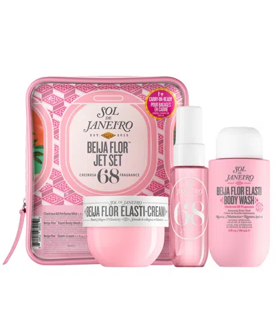 Sol De Janeiro 3-piece Beija Flor Jet Set In Transparent