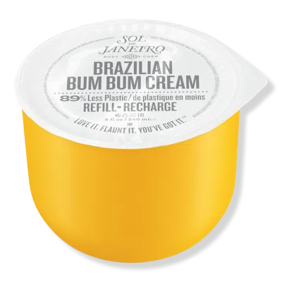 Sol De Janeiro Brazilian Bum Bum Visibly Firming Refillable Body Cream With Caffeine-rich Guarana - 8.1 oz Refill