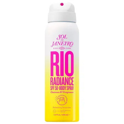 Sol De Janeiro Mini Rio Radiance Spf 50 Body Spray Sunscreen With Niacinamide 3.4/100