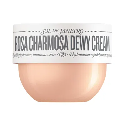 Sol De Janeiro Mini Rosa Charmosa Dewy Body Cream With Rosewater + Crystal Peptides 2.5 Oz/75 ml In Transparent
