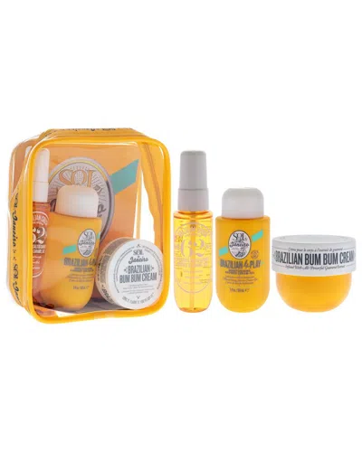 Sol De Janeiro Unisex Bum Bum Jet Set 3pc Set In Transparent