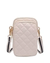 Sol & Selene Divide & Conquer Quilted Crossbody In Cream