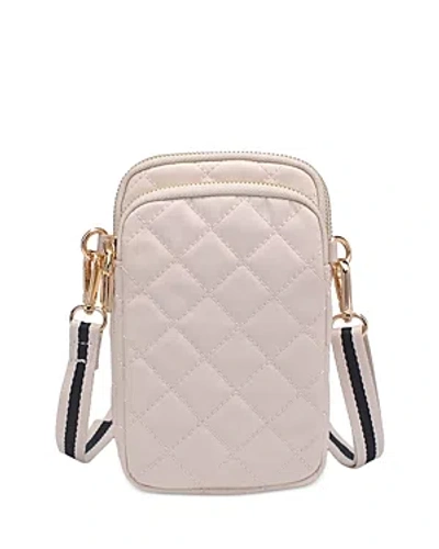Sol & Selene Divide & Conquer Quilted Crossbody In Cream
