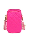 Sol & Selene Divide & Conquer Quilted Crossbody In Magenta