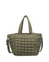 Sol & Selene Dreamer Puffer Extra Large Tote In Olive