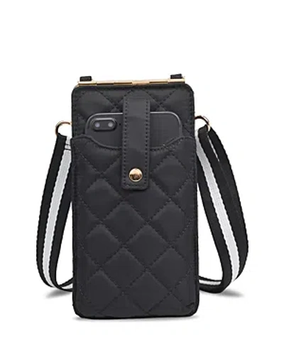 Sol & Selene Duality Quilted Mini Crossbody Wallet In Black