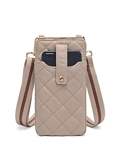 Sol & Selene Duality Quilted Mini Crossbody Wallet In Neutral