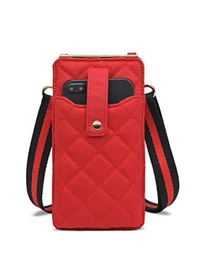 Sol & Selene Duality Quilted Mini Crossbody Wallet In Red