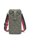 Sol & Selene Duality Quilted Mini Crossbody Wallet In Green