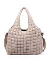Sol & Selene Elevate Puffer Extra Large Hobo Tote In Cream