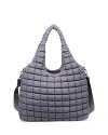 Sol & Selene Elevate Puffer Extra Large Hobo Tote In Gray