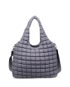 Sol & Selene Elevate Puffer Extra Large Hobo Tote In Grey